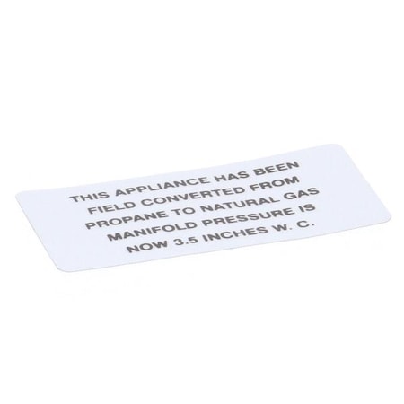 Vulcan Hart Plate, Propane To Natural Gas 00-421727-00002